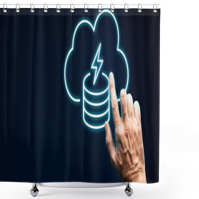 Personality  Network Infrastructure Is The Foundational Framework Of Hardware, Software, And Protocols That Enable Communication, Connectivity, And Data Exchange Across A Network Shower Curtains