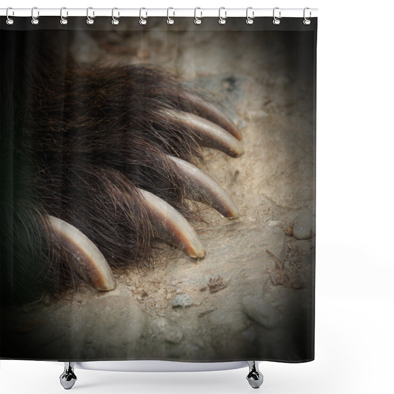 Personality  Brown Bear Jaws Shower Curtains