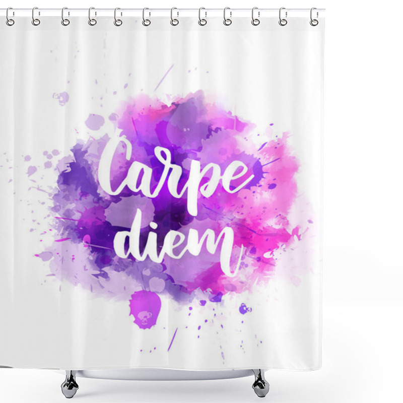 Personality  Carpe Diem Lettering Shower Curtains