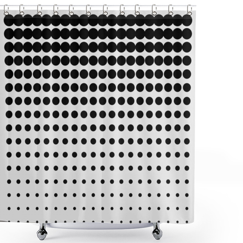 Personality  Black Dots Shower Curtains