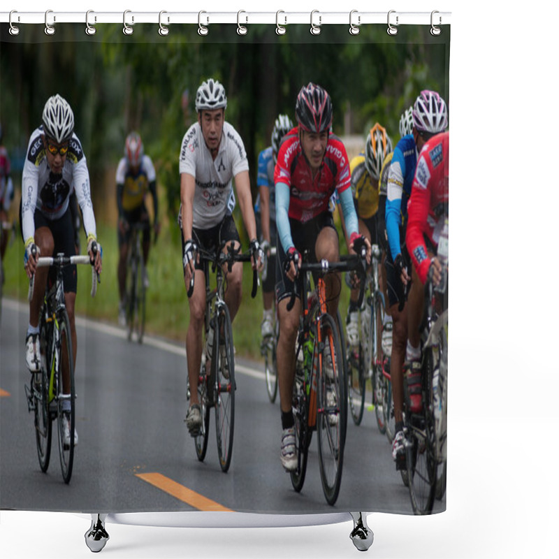 Personality  Bike Race Shower Curtains