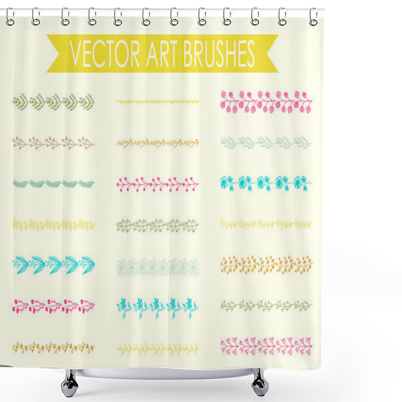 Personality  Floral Decor Set. Shower Curtains