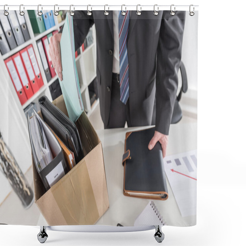 Personality  Concept Of Job Loss Shower Curtains