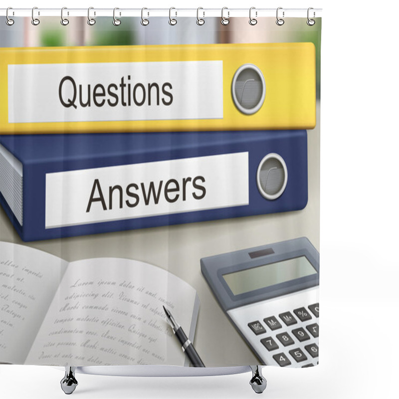 Personality  Questions And Answers Binders Shower Curtains