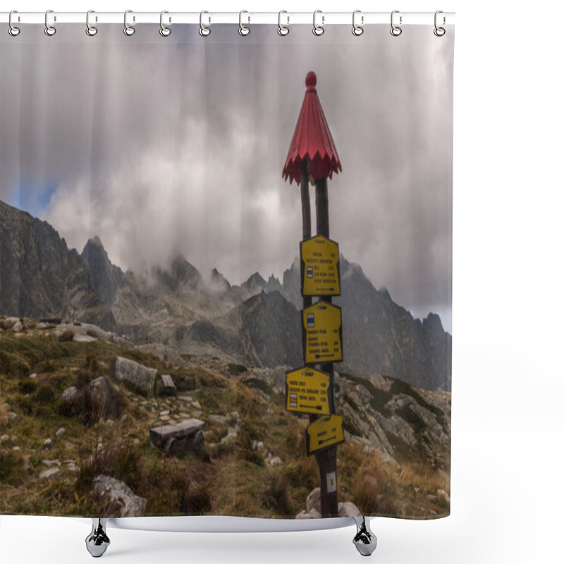 Personality  Beautiful Scenery Of High Tatra Mountains. Slovakia Shower Curtains