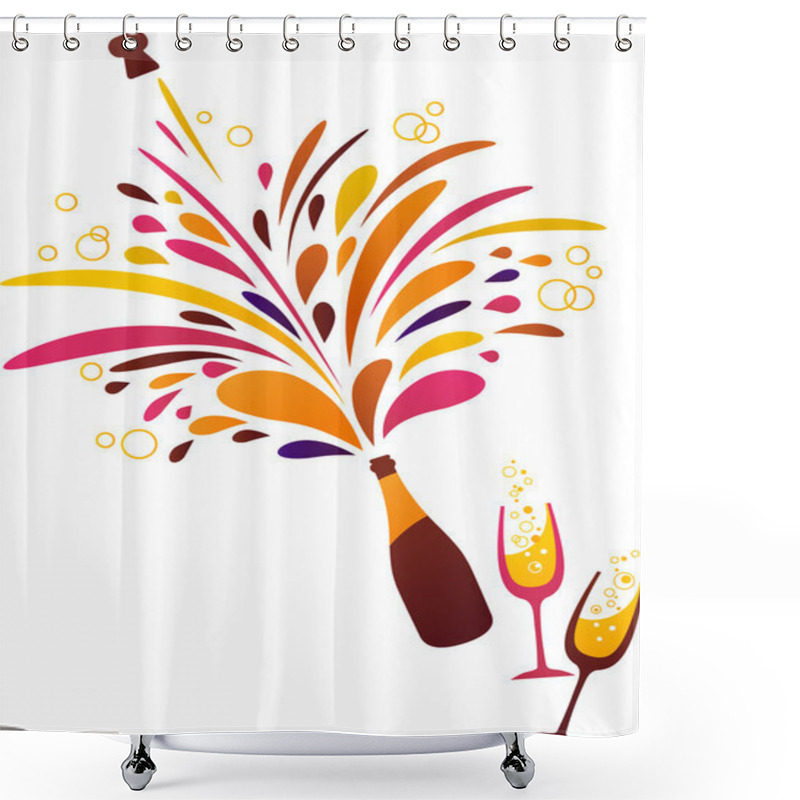 Personality  Champagne - 2 Shower Curtains