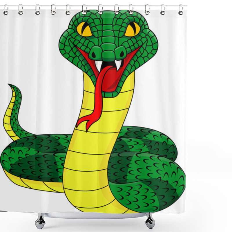 Personality  Angry Snake Shower Curtains