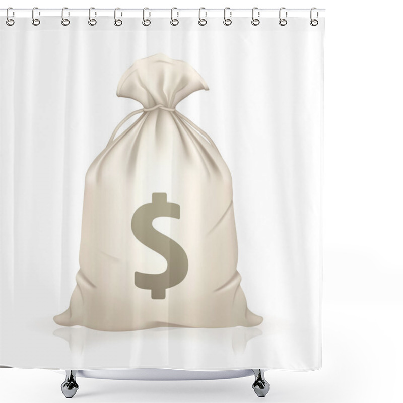 Personality  Money Bag, Vector Shower Curtains