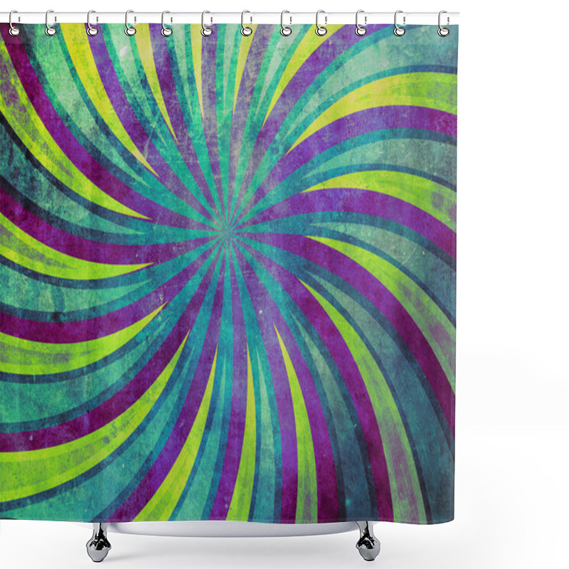 Personality  Grunge Rays Background Shower Curtains