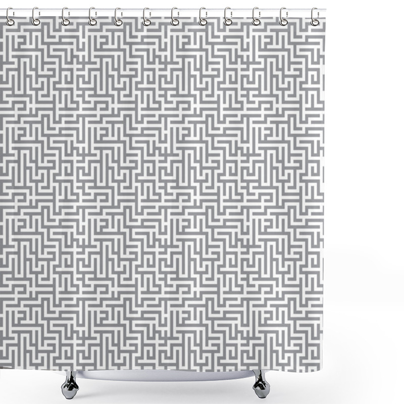 Personality  Maze Background Shower Curtains