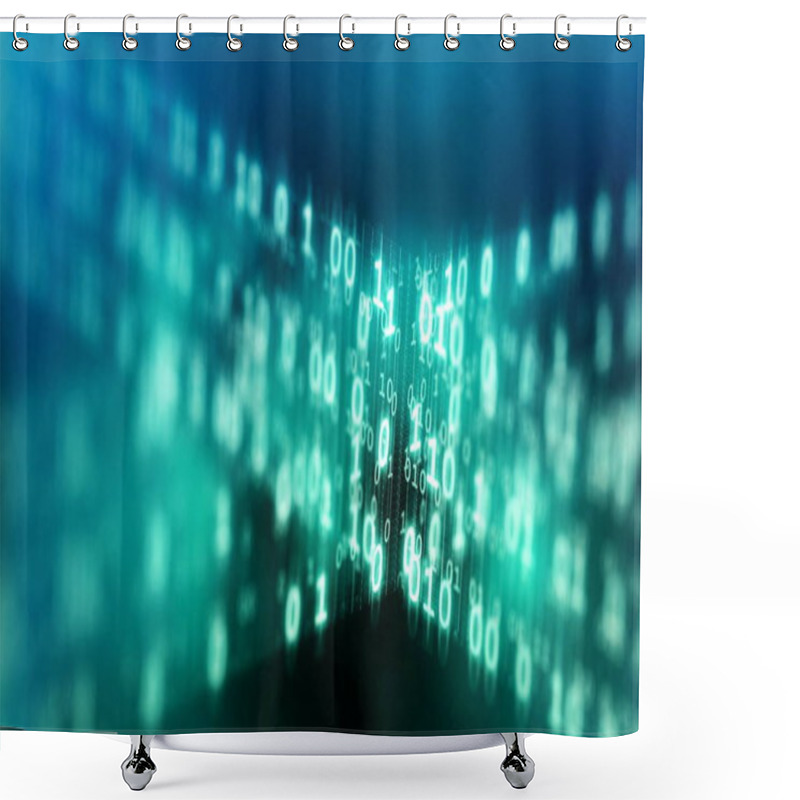 Personality  Internet Data Code Concept Shower Curtains