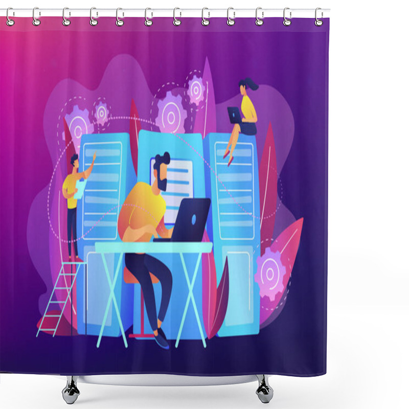 Personality  System Administration Concept Vector Illustration Shower Curtains