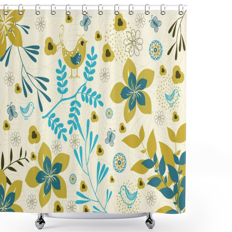 Personality  Background With Creative Artwork Shower Curtains