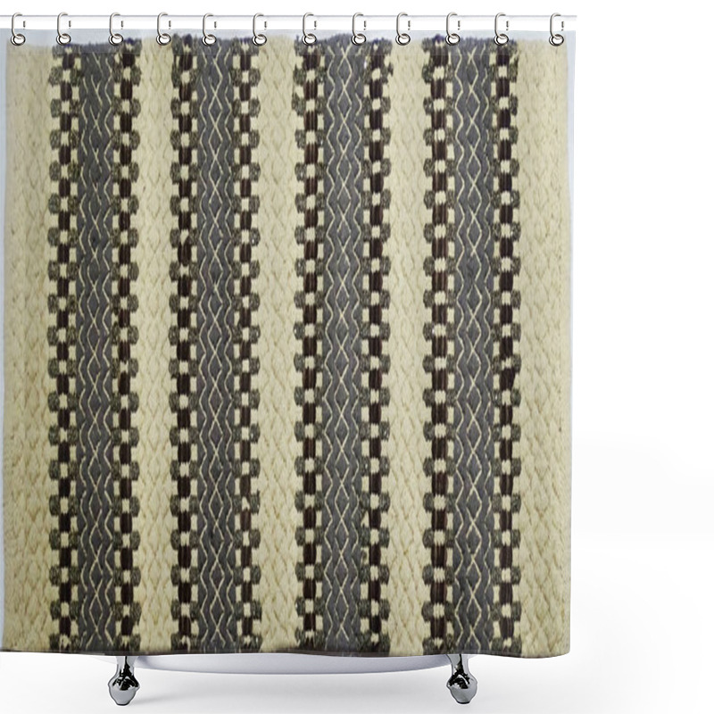 Personality  Hand Woven Braided Mat And Rugs With High Resolution    Shower Curtains