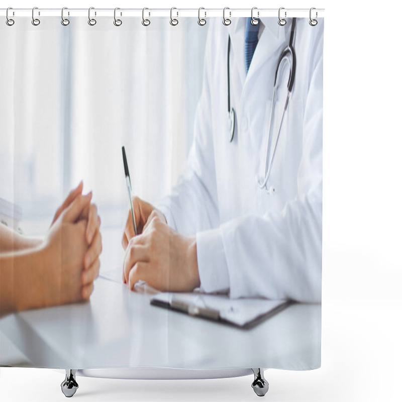 Personality  Patient And Doctor Taking Notes Shower Curtains