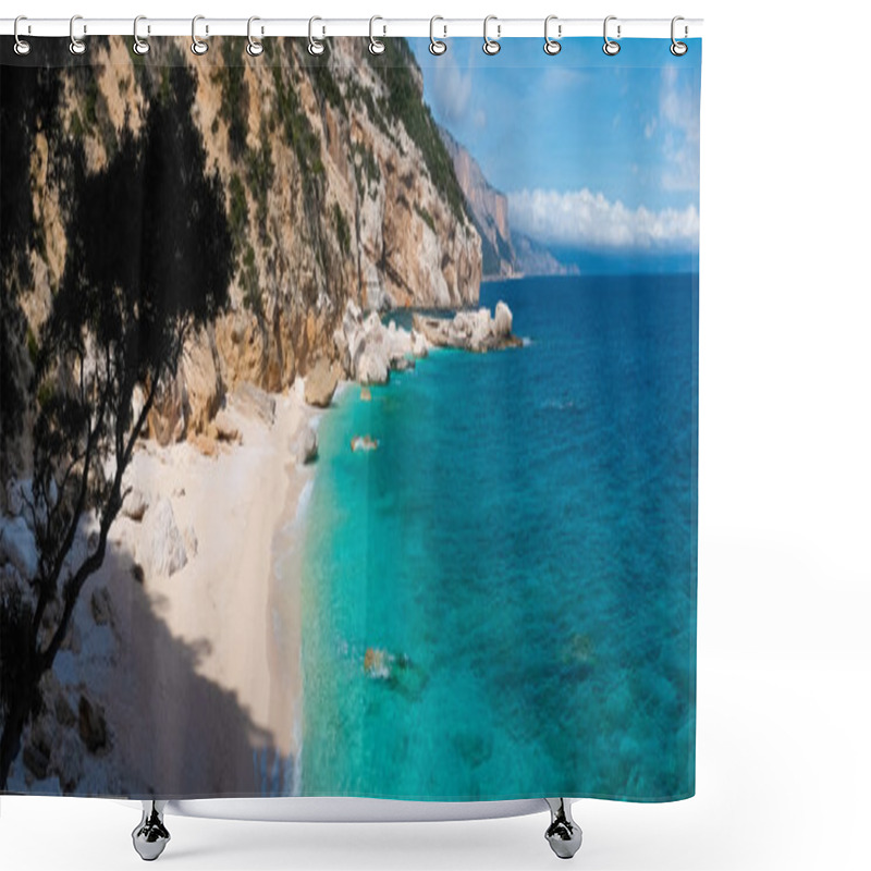 Personality  Cala Mariolu Beach Shower Curtains