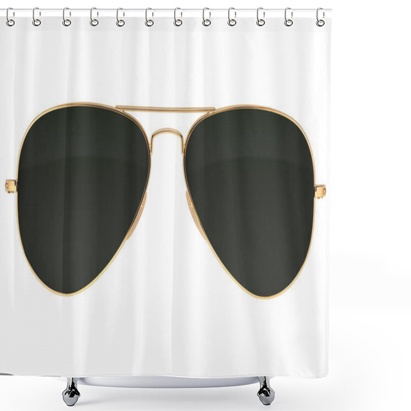 Personality  Aviator Sunglasses Isolated Shower Curtains