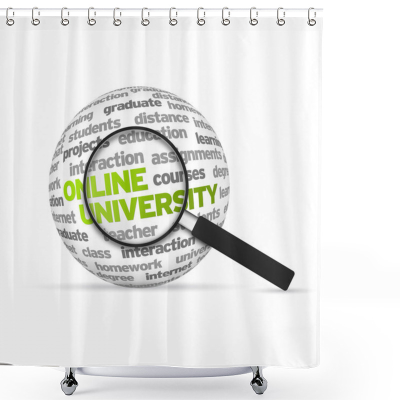 Personality  Online University Shower Curtains