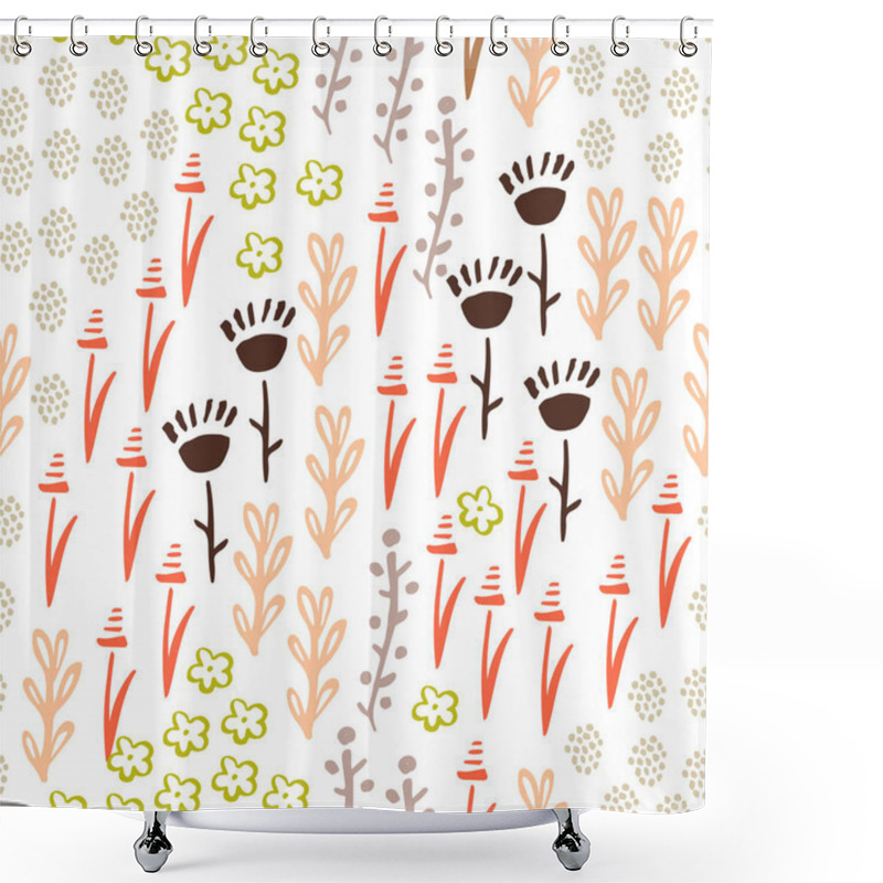 Personality  Seamless Vector Patterns. Shower Curtains