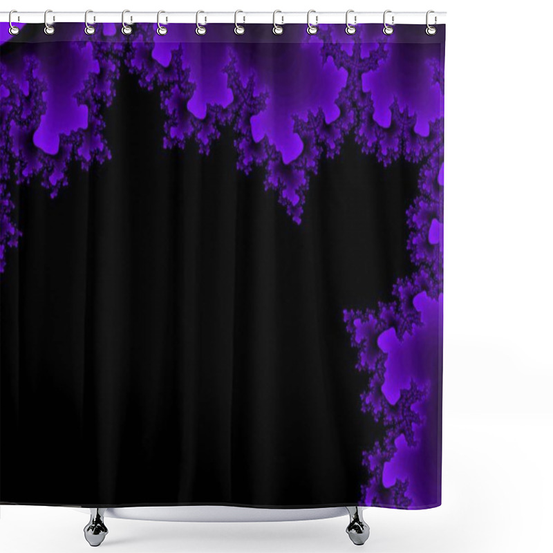 Personality  Violet Fractal Background Shower Curtains