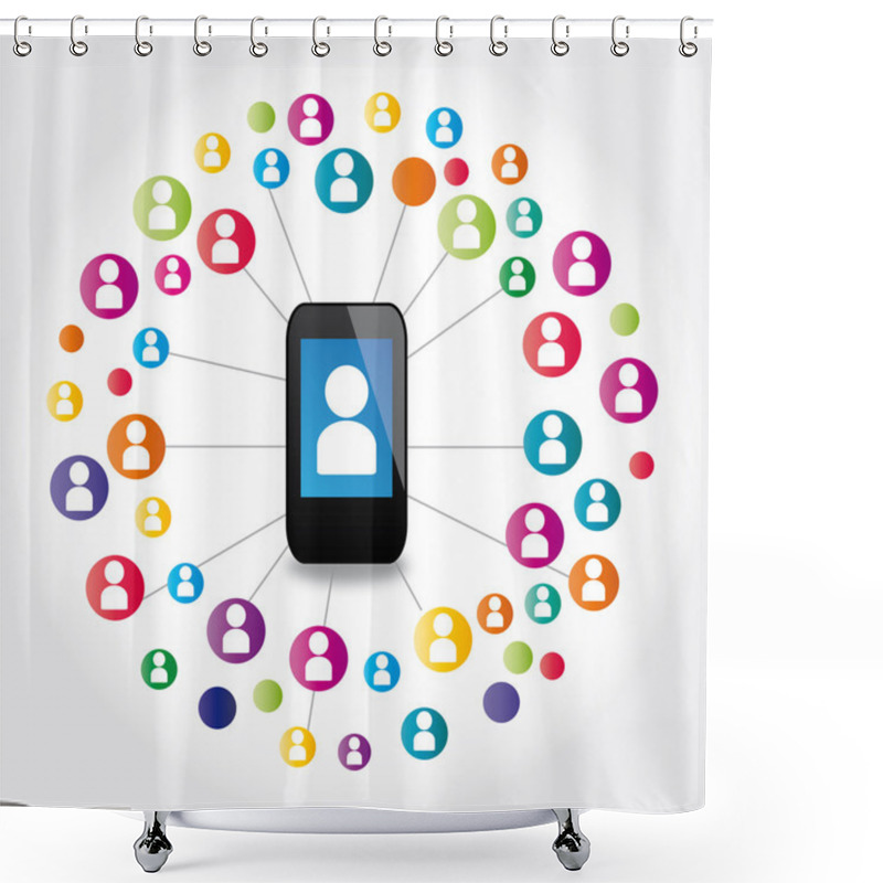 Personality  Network Shower Curtains