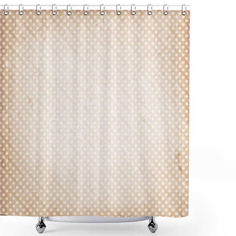 Personality  Distressed Background With Dots Shower Curtains