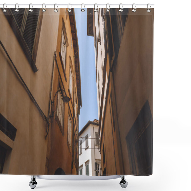 Personality  Narrow Street In Old City, Pisa, Italy  Shower Curtains