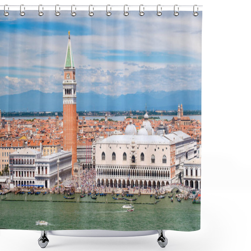 Personality  St Mark's Square And The Grand Canal On A Beautiful Day In Venice Shower Curtains