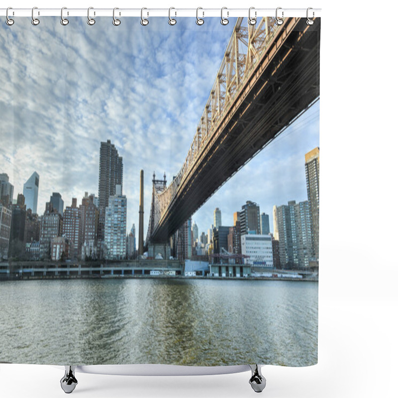 Personality  Roosevelt Island And Queensboro Bridge, Manhattan, New York Shower Curtains