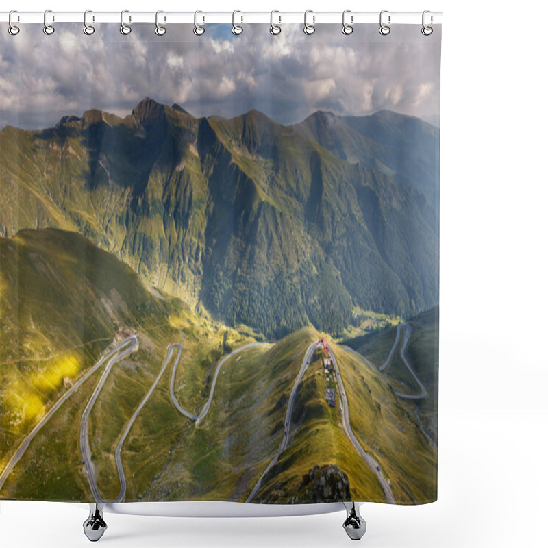 Personality  Transfagarasan Highway In Romania Shower Curtains