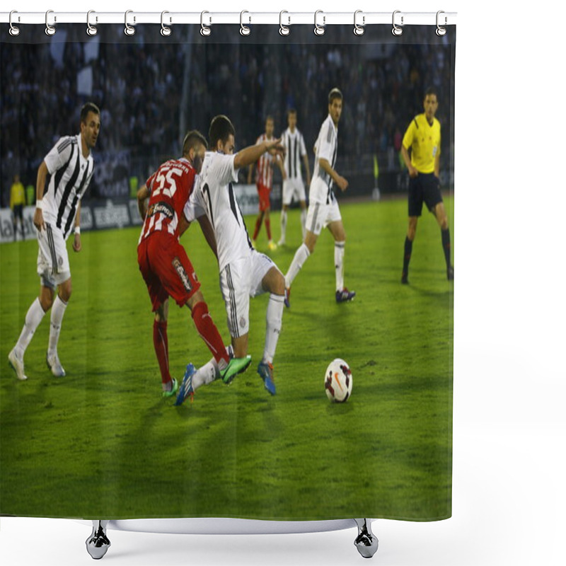 Personality  Soccer Match Between Partizan And Red Star Shower Curtains