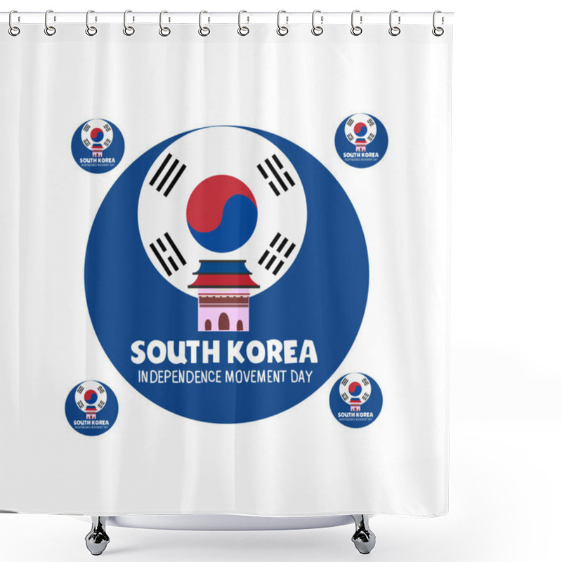 Personality  Korean March 1st Movement Poster  Shower Curtains