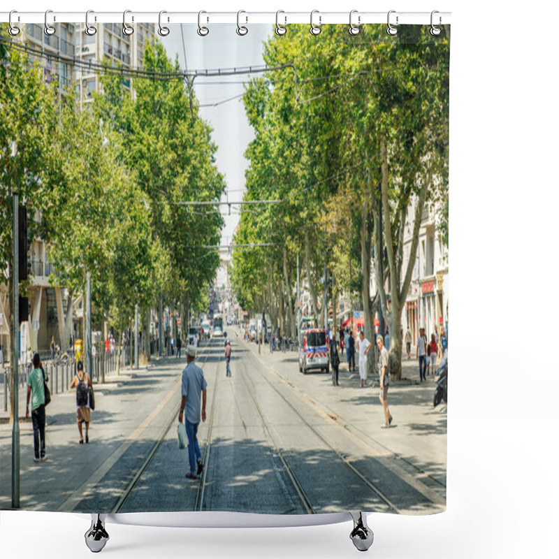 Personality  Cours Belsunce Main Boulevard In Marseille, France Shower Curtains