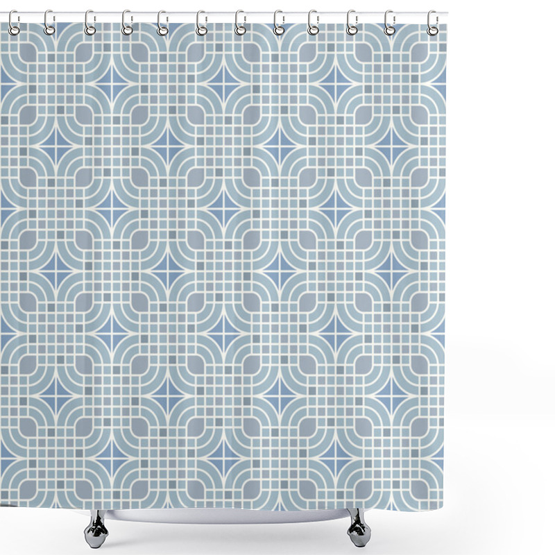 Personality  Abstract Geometric Pattern Shower Curtains