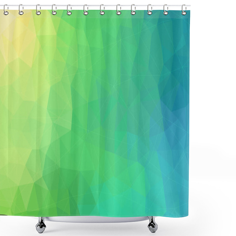 Personality  Background Of Geometric Shapes. Shower Curtains