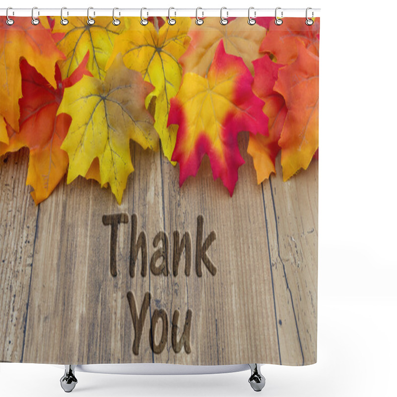 Personality  Thank You Message Shower Curtains