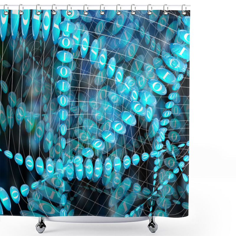 Personality  World Of Internet Shower Curtains