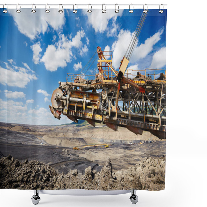 Personality  Coal Mine Shower Curtains