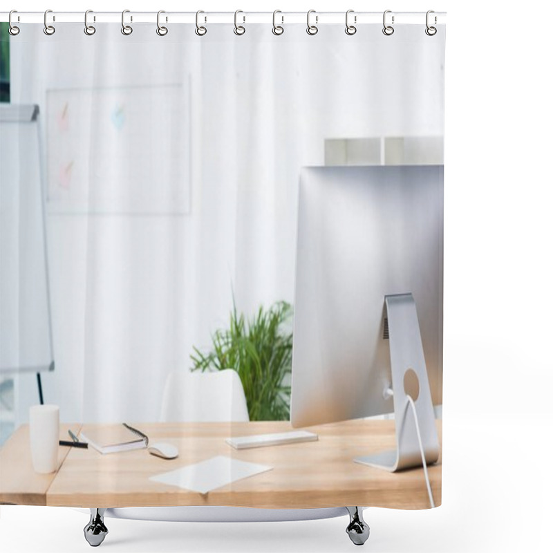 Personality  Modern Workplace Shower Curtains