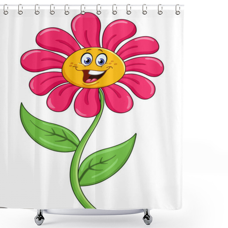 Personality  Cartoon Flower Shower Curtains