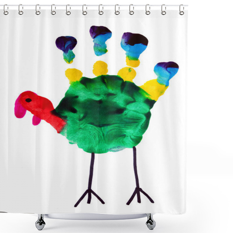 Personality  Thanksgiving Turkey Child Art Shower Curtains