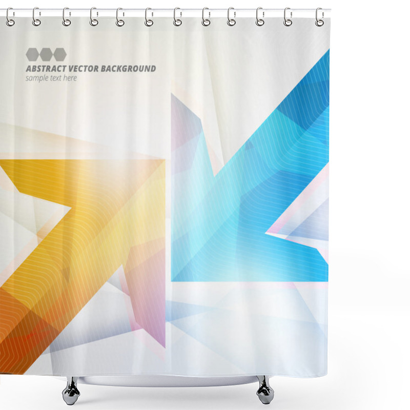 Personality  Arrows Abstract Geometric Vector Background  Shower Curtains