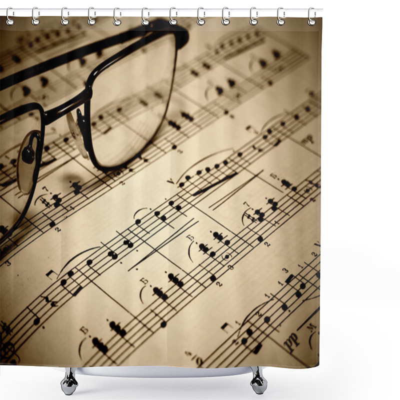 Personality  Music Sheet Shower Curtains