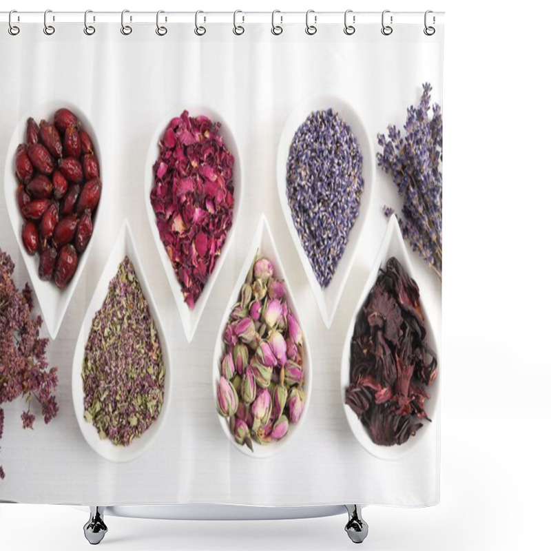 Personality  Flowers For Aromatherapy. Shower Curtains