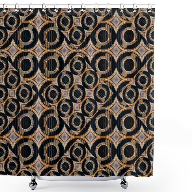 Personality  Futuristic Circles Abstract Pattern Shower Curtains