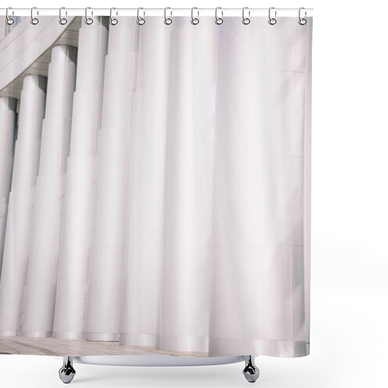 Personality  Traditional Old-fashioned White Columns Background Shower Curtains