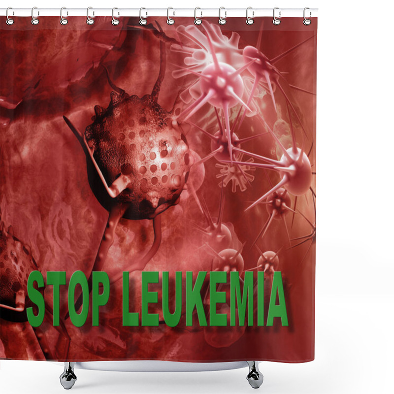 Personality  Leukemia Cells Shower Curtains