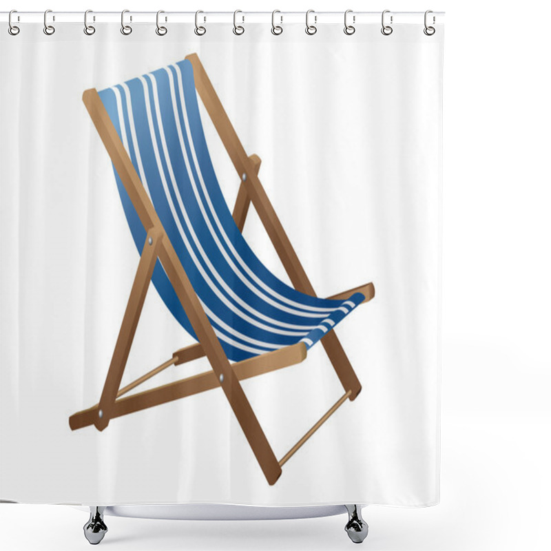 Personality  Beach Chair Shower Curtains