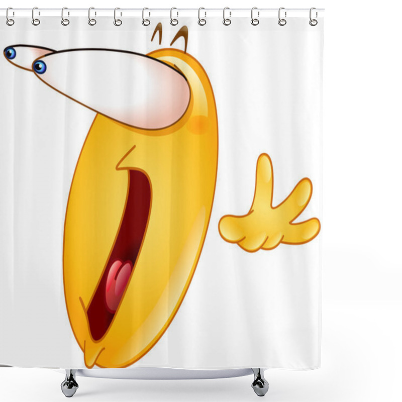 Personality  Eye Popping Emoticon Shower Curtains