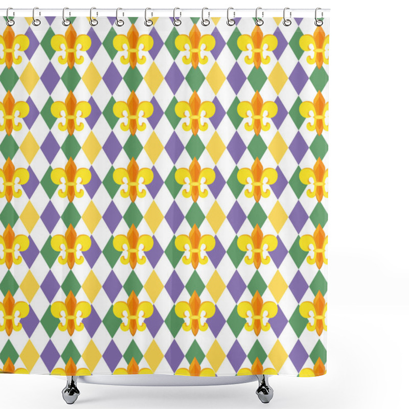 Personality  Fleur De Lis Background Shower Curtains